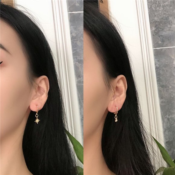 ❤️‍🔥𝕤𝕒𝕝𝕖❤️‍🔥 4 charm huggie earrings sets - Picture 12 of 13